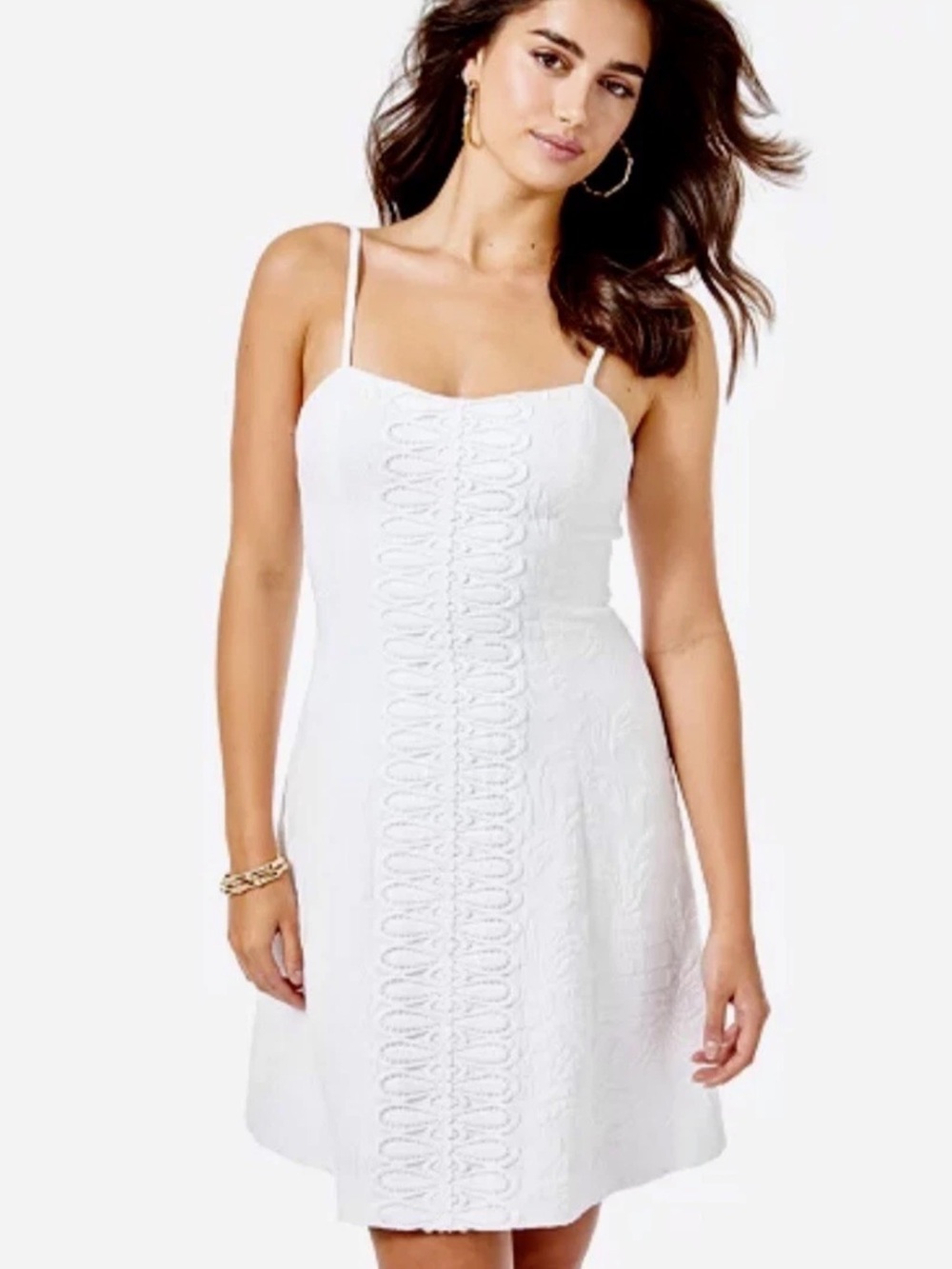 ✨NWT!✨ Size 8 Lilly Pulitzer White Spaghetti-Strap Midi Dress
